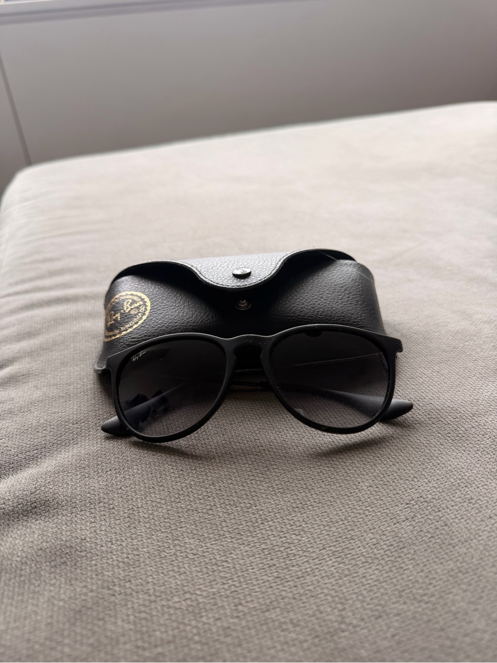 Ray-Ban Black Sunglasses with Black Gradient Lenses